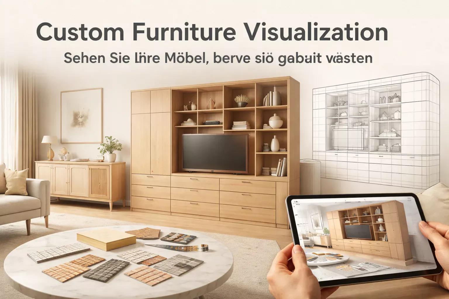 Custom Furniture Visualization – Maßgefertigte Möbel in realistischer ...