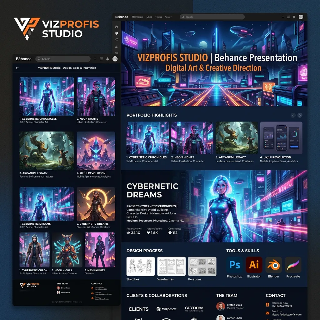 Behance preview